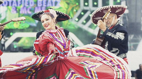 Mexicaanse muziek voor de ontvangst