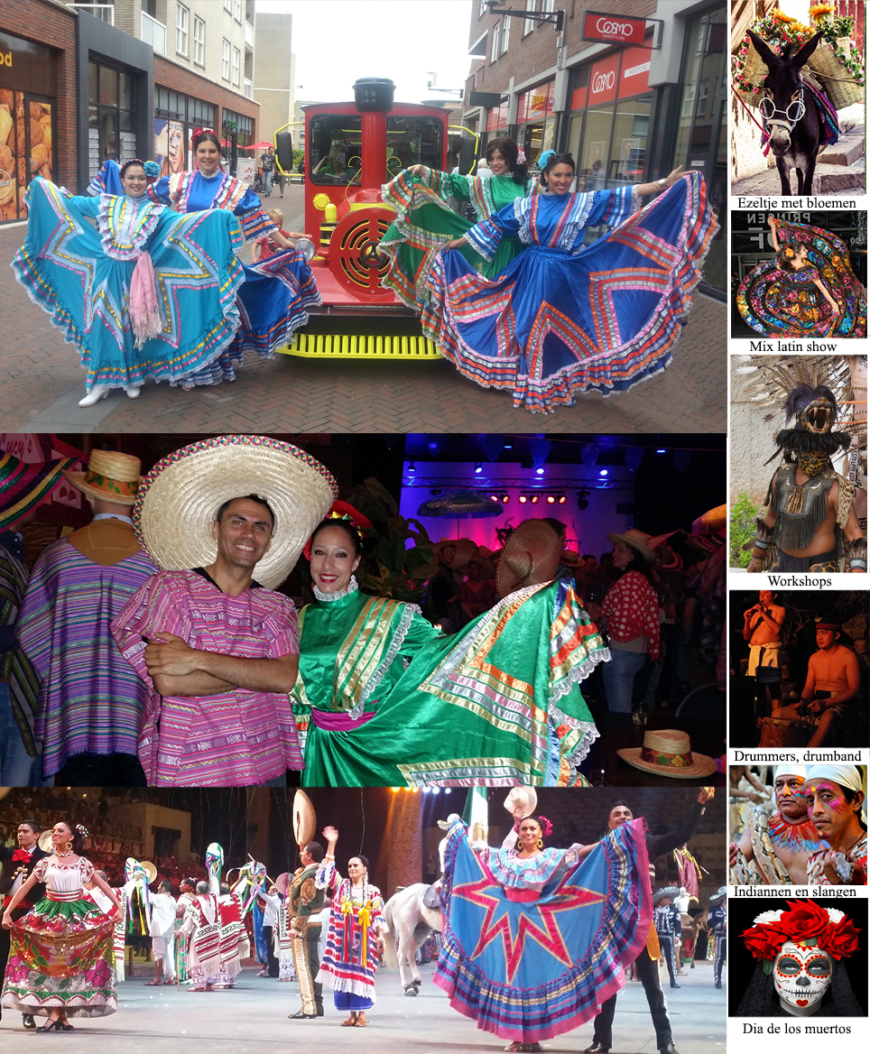 Mexicaanse band met dansers